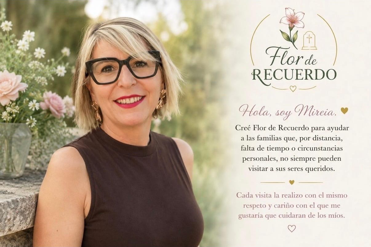Mireia, fundadora de Flor de Recuerdo